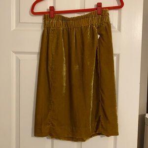 NWT J Crew Velvet Skirt With Pockets